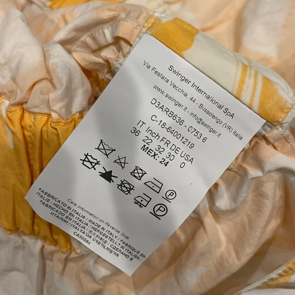 Genny Rent the Runway Tropical Orange Rouched top sz :US:0 - Picture 9 of 13